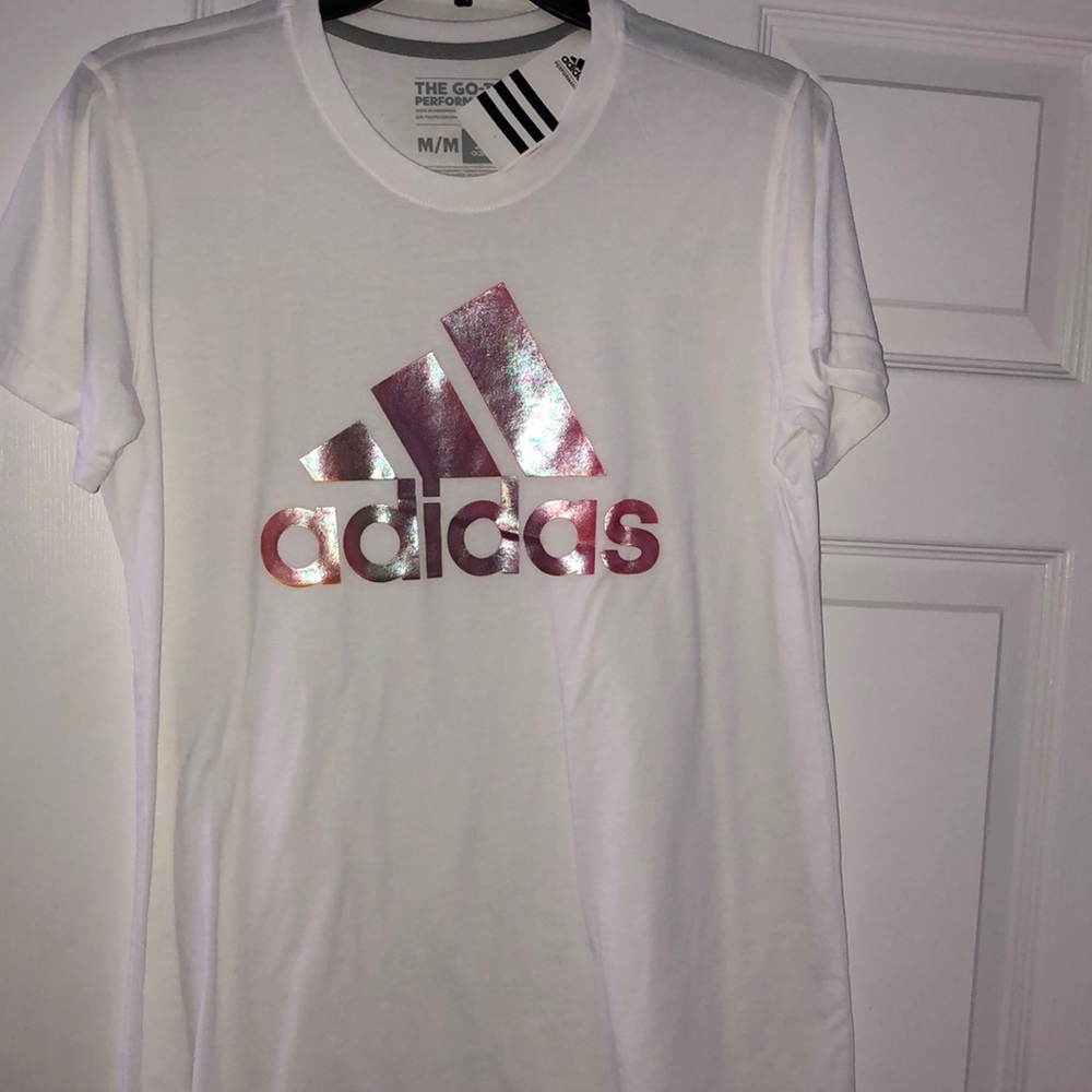 White adidas shirt